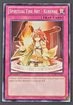 Yugioh TCG - Spiritual Fire Art - Kurenai - SDOK-EN036 - 1st Edition - NM - 2013 - Image 1