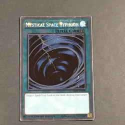 Yugioh - Mystical Space Typhoon - NKRT-EN040 - MP - Platinum Rare - Limited 2014 - Image 1