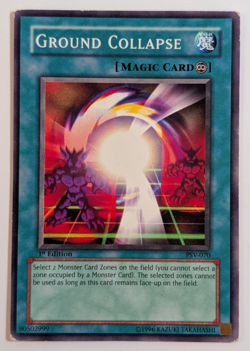 Yugioh TCG - 1x Ground Collapse - PSV-076 - NM/LP - Vintage - Common - 2002 1st - Image 1