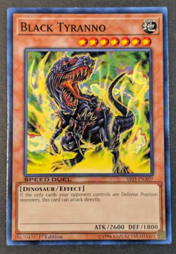 Yugioh TCG - 1x Black Tyranno - SS03-ENA07 - NM - 1st Edition Speed Duel - 2019 - Image 1