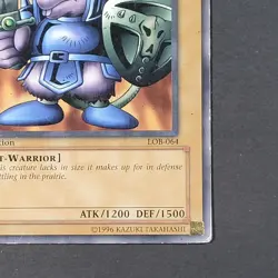 Yugioh TCG- Beaver Warrior - LOB-064 - HP - 1st Edition - Vintage - Common 2002 - Image 4