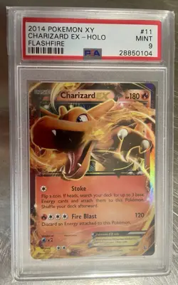 2014 POKEMON XY FLASHFIRE #11 CHARIZARD EX FLASHFIRE PSA 9 - Image 1