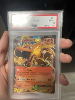 2014 POKEMON XY FLASHFIRE #11 CHARIZARD EX FLASHFIRE PSA 9 - Image 3