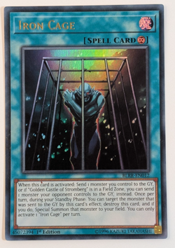 Yugioh - 1x Iron Cage - BLRR-EN012 - NM/LP - Ultra Rare - 1st Edition - 2018 - Image 1