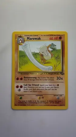 Pokemon TCG Marowak Jungle 39/64 Regular 1999-2000 Wizards Base Set Copyright - Image 1