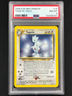 Pokemon 2000 Togetic Holo 16/111 Neo PSA 8 - Image 1