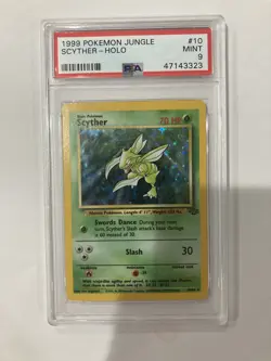 Scyther Holo 1st Edition Jungle 10/64 1999 Pokemon PSA 4146806355 - Image 1