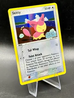 Skitty 41/100 Stamped Pokemon EX Crystal Guardians Vintage Reverse Holo LP/MP - Image 1
