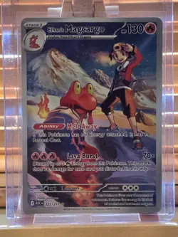 Ethan's Magcargo EX 222/217 IR - ASC EN Ascended Heroes Pokemon - NM/M - Image 1