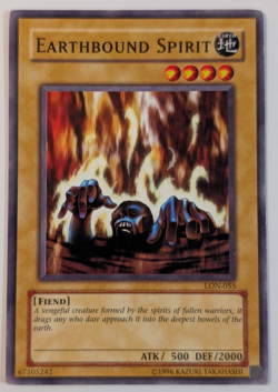 Yugioh TCG -1x Earthbound Spirit - LON-055 - NM/LP - Vintage Unlimited Common - Image 1