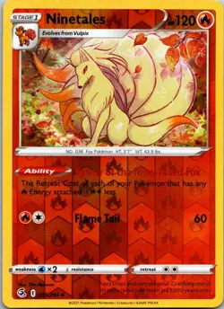Ninetales 031/264 SWSH08: Fusion Strike Pokemon Reverse Holo NM - Image 1