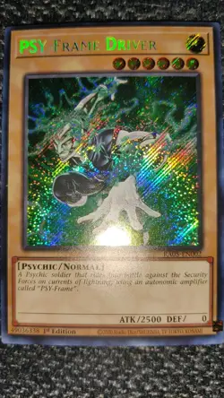PSY-Frame Driver Yu-Gi-Oh! TCG RA05-EN002 1st Edition Secret Rare NM ENG Fresh - Image 1