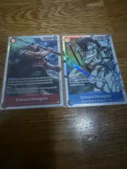 One Piece CCG Edward.Newgate OP02-004 & OP13-042 SR Foil EN - Image 2