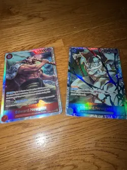 One Piece CCG Edward.Newgate OP02-004 & OP13-042 SR Foil EN - Image 4
