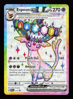 Espeon ex SVP 175 Promo Scarlet & Violet Promo Pokemon Card - Image 1