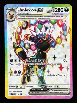 Umbreon ex SVP 176 Promo Scarlet & Violet Promo Pokemon Card - Image 1