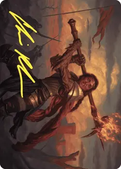 Imodane, the Pyrohammer Art Card (Gold-Stamped Signature) - Wilds of Eldraine - Image 1