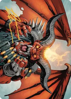 Rakdos, the Muscle Art Card (Gold-Stamped Signature) - Art Series: (ASOTJ) - Image 1