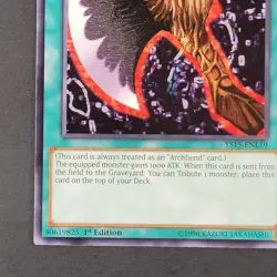 Yugioh TCG - Axe of Despair - YS15-ENL19 - NM - Common - 1st - Saber Force, 2015 - Image 3