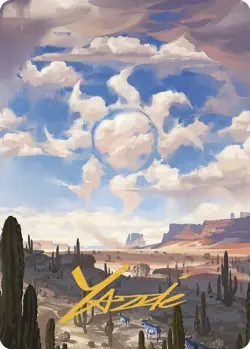 Plains Art Card (Gold-Stamped Signature) - Art Series: - Image 1