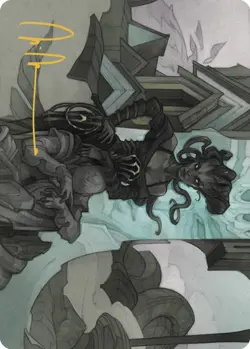 Vraska Joins Up Art Card (Gold-Stamped Signature) - Art Series: - Image 1