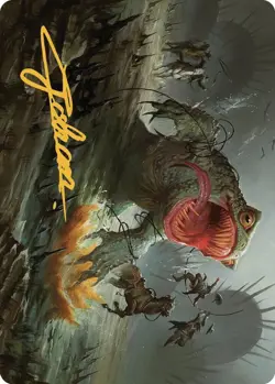 The Gitrog, Ravenous Ride Art Card (Gold-Stamped Signature) - Art Series: - Image 1