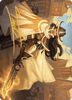Omenport Vigilante Art Card (Gold-Stamped Signature) - Art Series: - Image 1