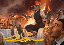 Party Thrasher Art Card (Gold-Stamped Signature) - Art Series: Modern Horizons 3 - Image 1