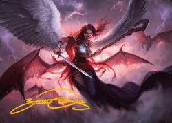 Kaalia of the Vast Art Card (Gold-Stamped Signature) - Art Series: MH3 - Image 1