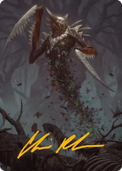 Grist, the Plague Swarm Art Card (Gold-Stamped Signature) - Art Series: - Image 1
