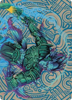 Hakbal of the Surging Soul Art Card (Gold-Stamped Planeswalker Symbol) - Image 1
