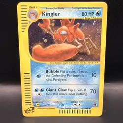Pokemon Kingler Holo Card TCG 15/165 Expedition 2002 Nintendo - Image 1