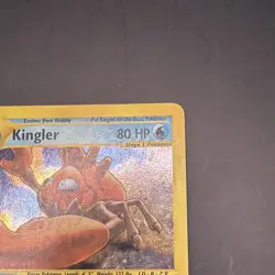Pokemon Kingler Holo Card TCG 15/165 Expedition 2002 Nintendo - Image 3