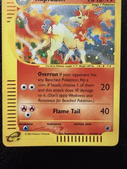 Rapidash - 26/165 - Pokemon Expedition Holo Rare Card LP - Image 3
