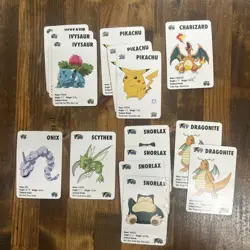 Set Of 15 Vintage 1998 KFC Trading Pokemon Cards Lot - Image 1