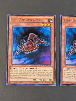Yugioh TCG - 2x Fire Ant Ascator - LC5D-EN224 - NM/LP - 1st Edition - Rare 2014 - Image 4
