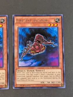 Yugioh TCG - 2x Fire Ant Ascator - LC5D-EN224 - NM/LP - 1st Edition - Rare 2014 - Image 5