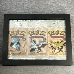 Pokemon Fossil Booster Empty Packs Set of 3 Lapras Aerodactyl Zapdos. NO Cards - Image 1