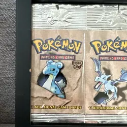 Pokemon Fossil Booster Empty Packs Set of 3 Lapras Aerodactyl Zapdos. NO Cards - Image 2