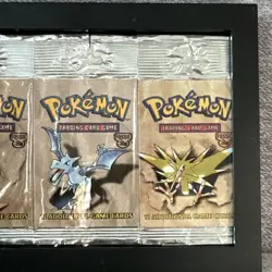 Pokemon Fossil Booster Empty Packs Set of 3 Lapras Aerodactyl Zapdos. NO Cards - Image 3