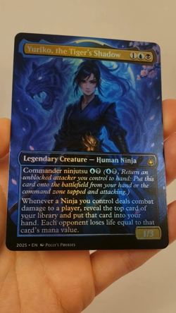 Yuriko, the Tiger's Shadow FOIL Proxy Playtest Card Custom Anime Fantasy Art - Image 2