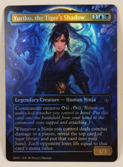 Yuriko, the Tiger's Shadow FOIL Proxy Playtest Card Custom Anime Fantasy Art - Image 4