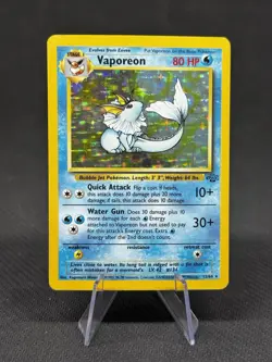 VAPOREON Jungle 12/64 1999 Pokemon Trading Card Near Mint Holo Rare - Image 1