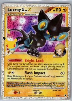 Luxray GL LV.X 109/111 Celebrations: Classic Collection - Pokemon Card - NM - Image 1