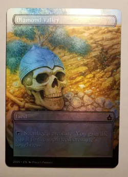 Diamond Valley FOIL PROXY Card (MISCUT) with Custom Fantasy Art Design - Image 1