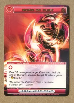 CHAOTIC 2007 Song of Fury, MUGIC-UNDERWORLD. 1st. Edition GAME CARD # 188 / 232 - Image 2
