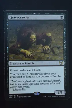Magic The Gathering MTG GRAVECRAWLER Duel Decks: Blessed vs. Cursed LP Played - Image 1