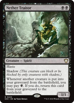 MTG Magic 1x Nether Traitor (M/NM) Commander Secrets of Strixhaven - Image 1