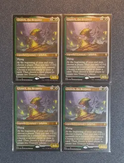 MTG 4 x Gluntch, the Bestower - Etched Foil - CLB - Near Mint+ Condition - Image 1