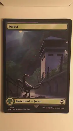 Forest - REX - Land - NM - Magic The Gathering - MTG - TCG - Jurassic Park - Image 1